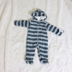 New Micro Fleece Stripes Bodysuit Outerwear